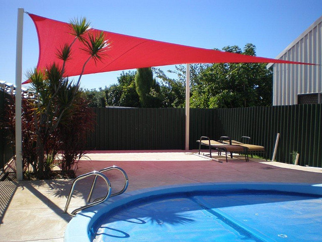 swimming pool shade sail