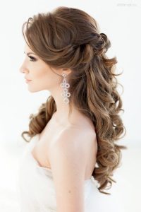 wedding earrings hairstyle