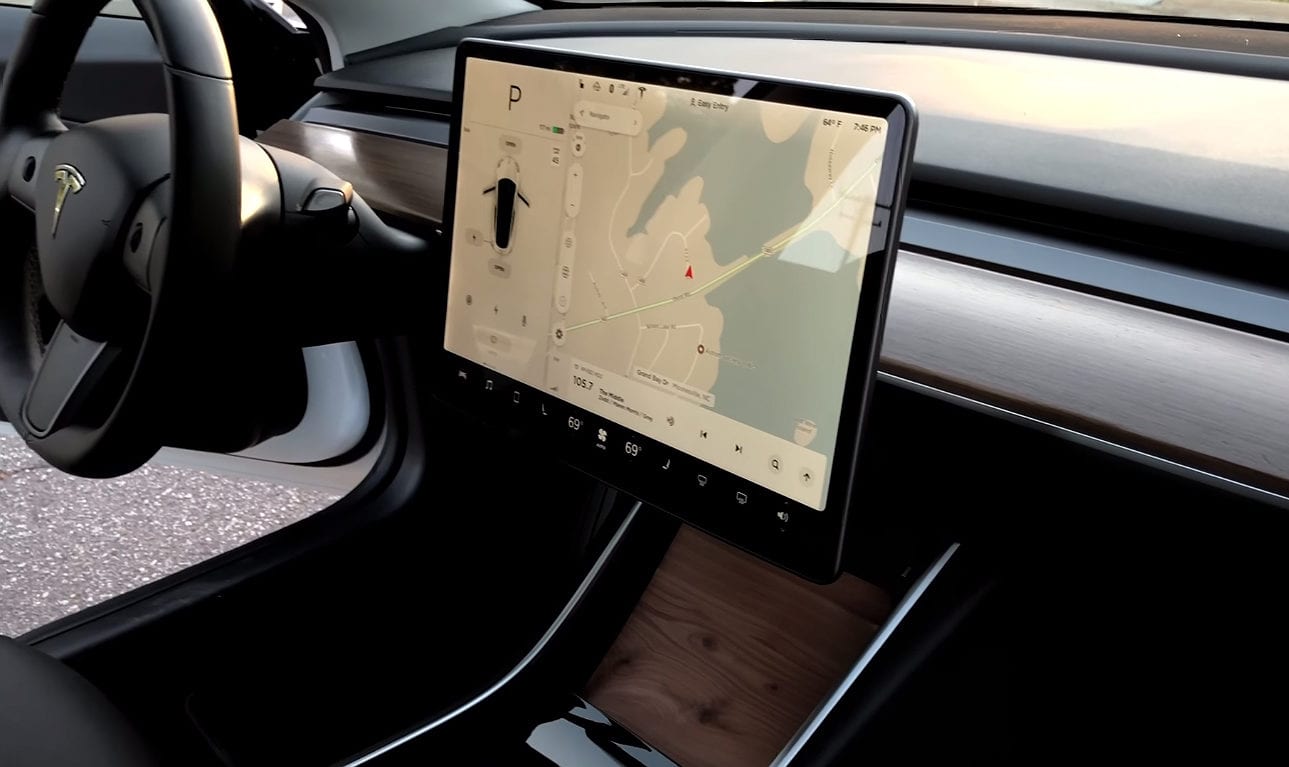 new car technology by Tesla