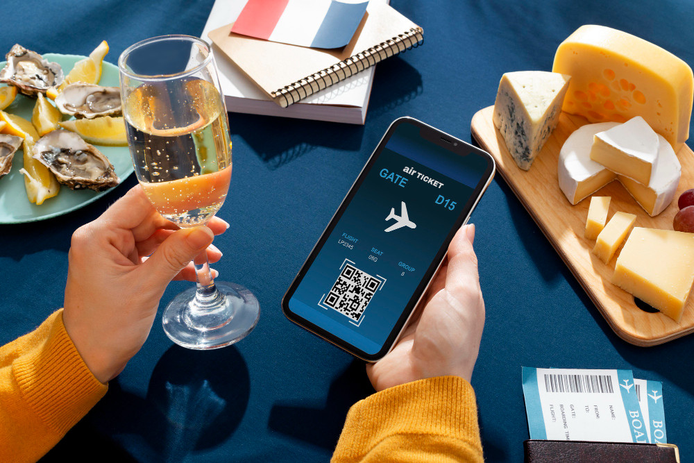 Step-by-step eSIM activation process on a smartphone for international travel