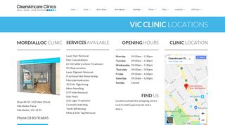 Clearskincare Clinic Mordialloc clinic