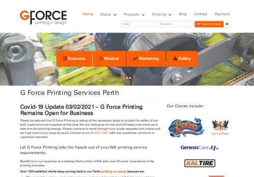 G Force Printing