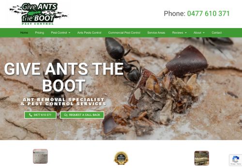 Give Ants The Boot Pest Control