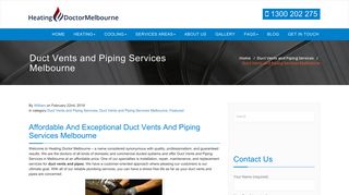 Duct Vents and Piping Services Melbourne