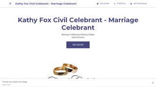 Kathy Fox Marriage Celebrant