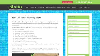 Marks Tile and Grout Cleaning Perth