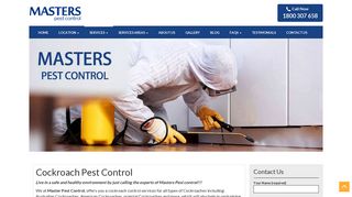 Master Pest Cockroach Control Melbourne