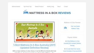Mattress In A Box Reviews