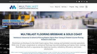 Multiblast Polished Concrete Flooring Brisbane