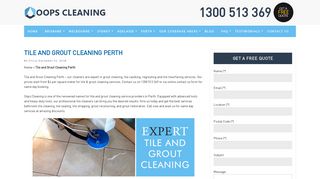 Oops Cleaning –  Tile and Grout Cleaning Perth