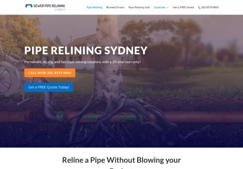 Sewer Pipe Relining Sydney