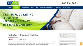 Squeaky Clean Sofa – Upholstery Cleaning Adelaide