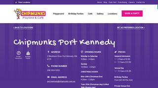 Chipmunks Port Kennedy