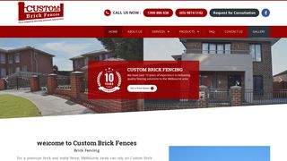 Custom Brick Fences