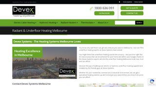 Devex Systems Floor Heating Melbourne