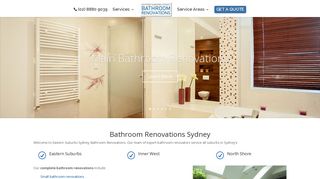 Eastern Suburbs Sydney Bathroom Renovation