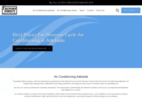 Factory Direct Home Air Conditioning