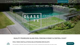 Glass Pool Fencing FX Central Coast