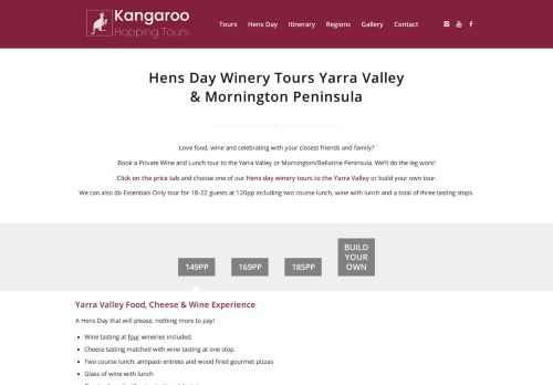 Kangaroo Hopping Tours – Private Hens Winery Tours Yarra Valley