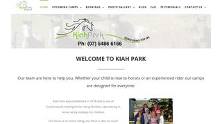 Kiah Park Horse Riding Camp