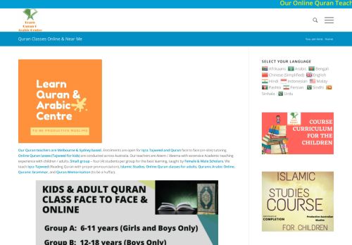 Learn Quran and Arabic Centre