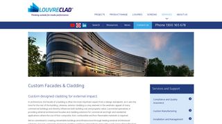 Louvreclad – Custom facades and Cladding