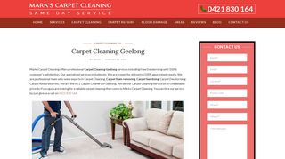 Carpet Steam Cleaning Geelong