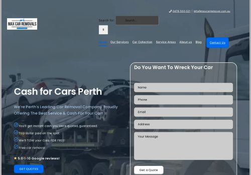 Max Car Removal Cash For Cars Perth