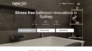 Novale Bathroom Renovations Sydney