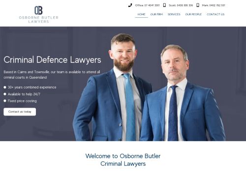 Osborne Butler Criminal Lawyers Cairns