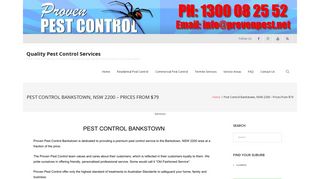 Proven Pest Control Bankstown