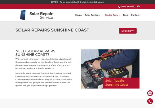 Solar Repair Service Sunshine Coast