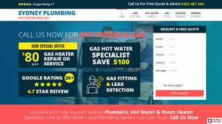 Sydney Plumbing Hot Water and Gas