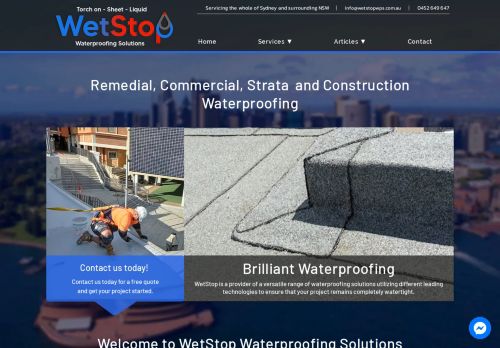 Wet Stop Waterproofing Solutions